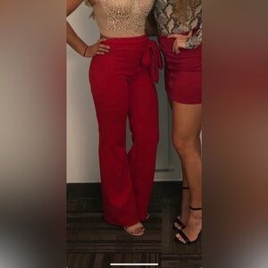 Windsor Women’s Red High-Waisted Trousers